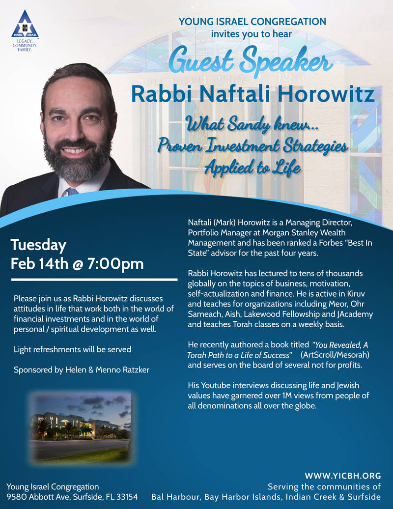 Banner Image for Guest speaker: Naftali Horowitz